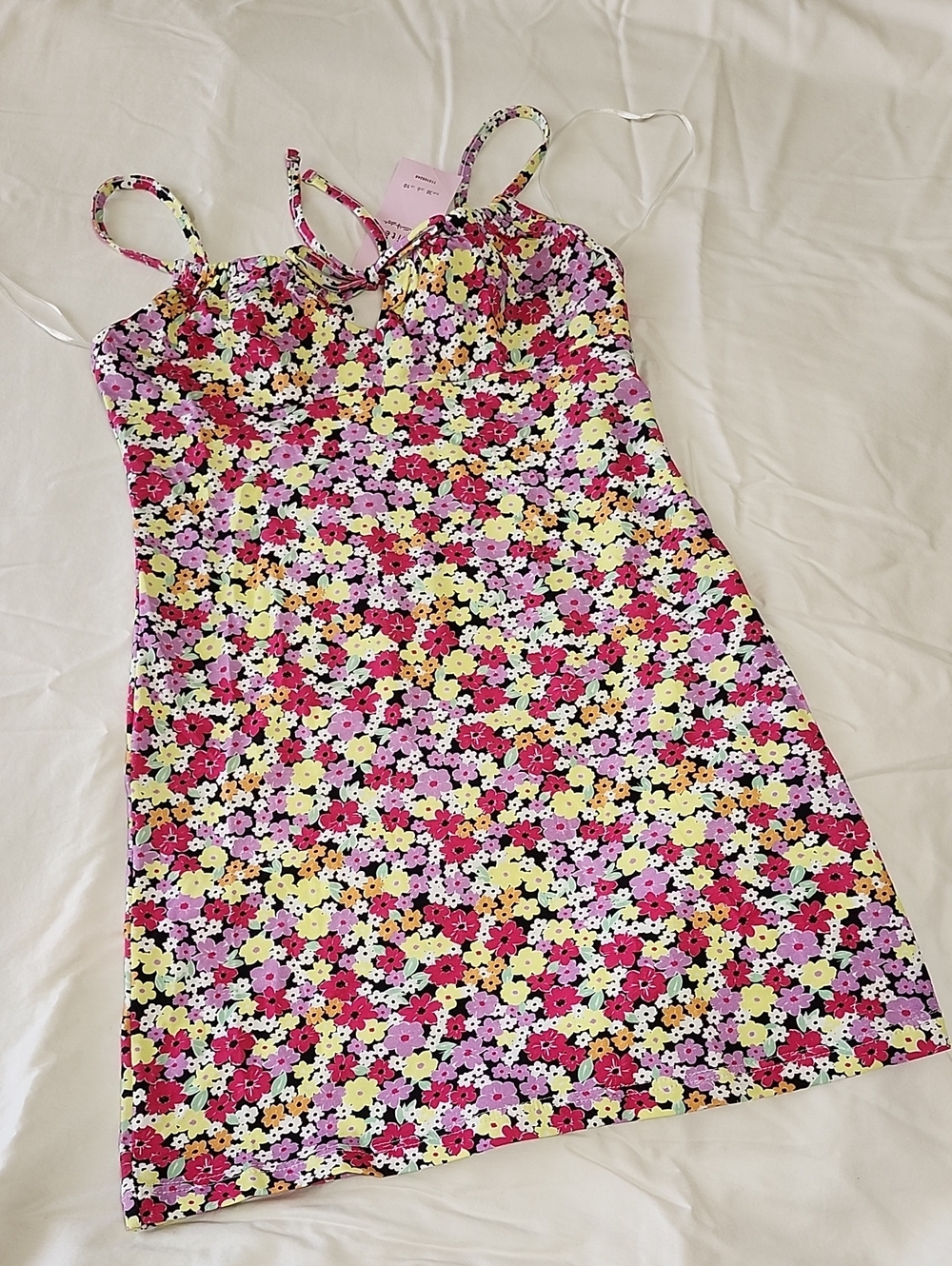 ASOS Petite Tie Front Bodycon Mini Dress - Size 6 - NWT